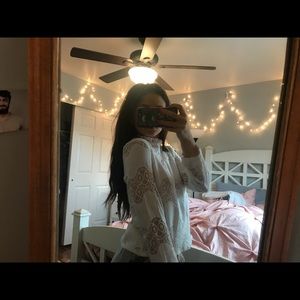 White lace top